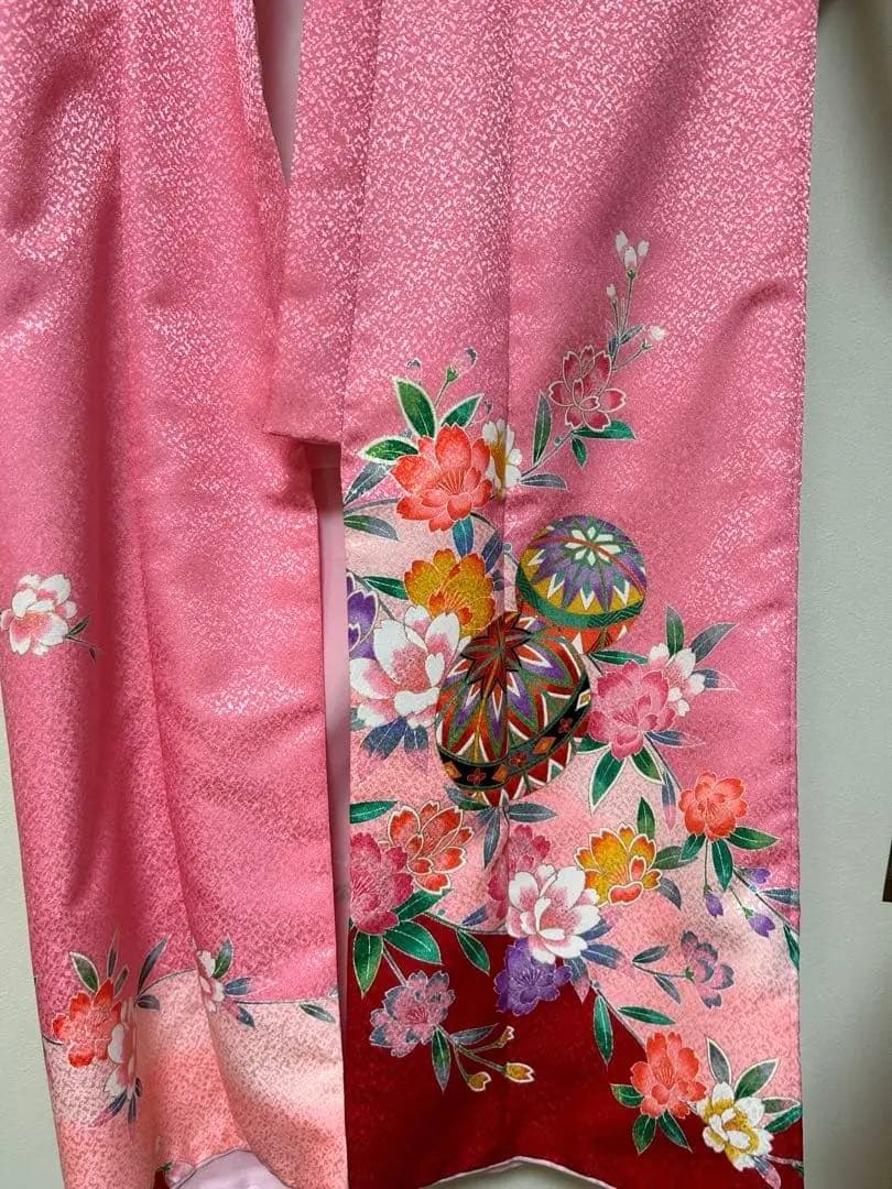 七五三着物 帯セット　ピンク　7歳