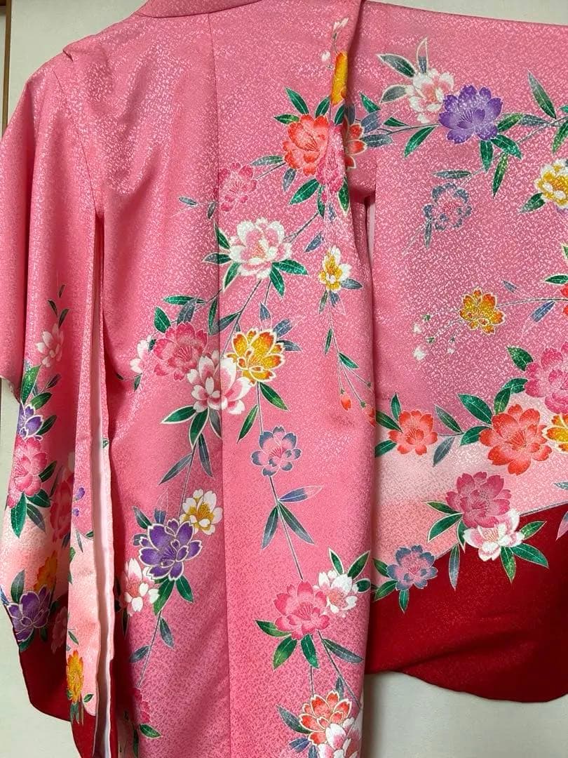 七五三着物 帯セット　ピンク　7歳