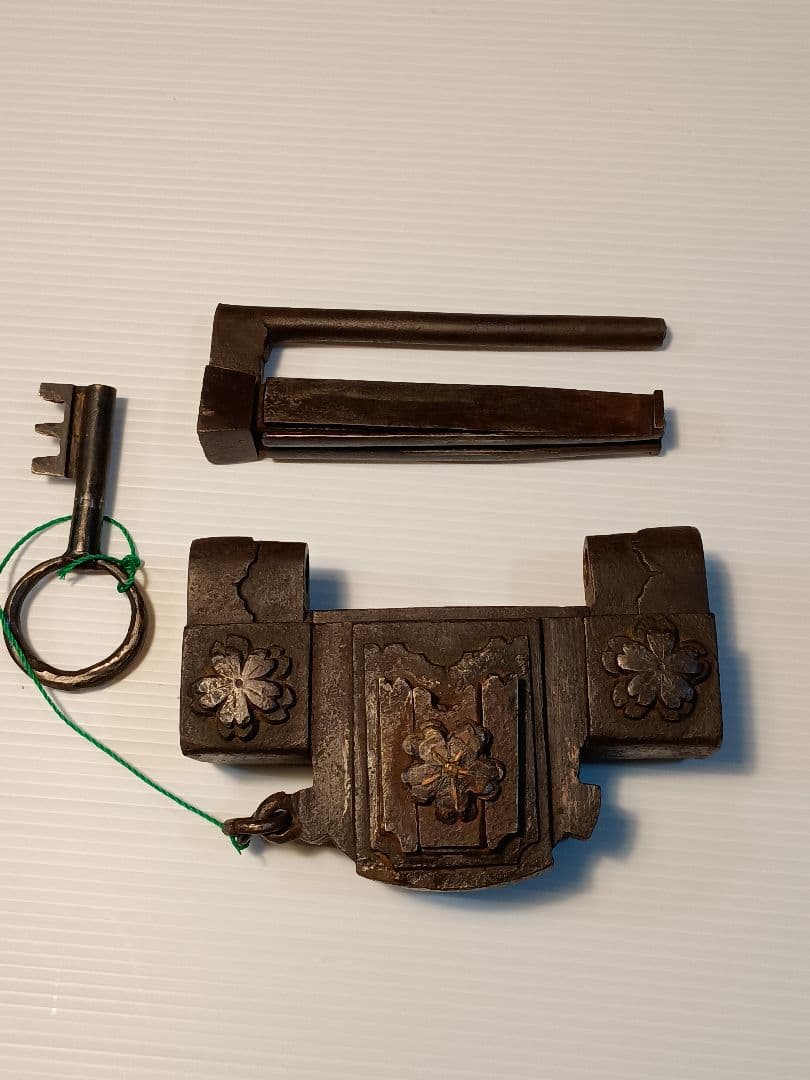 阿波錠前 蔵錠 カジヤバラ住源作 ６枚バネ