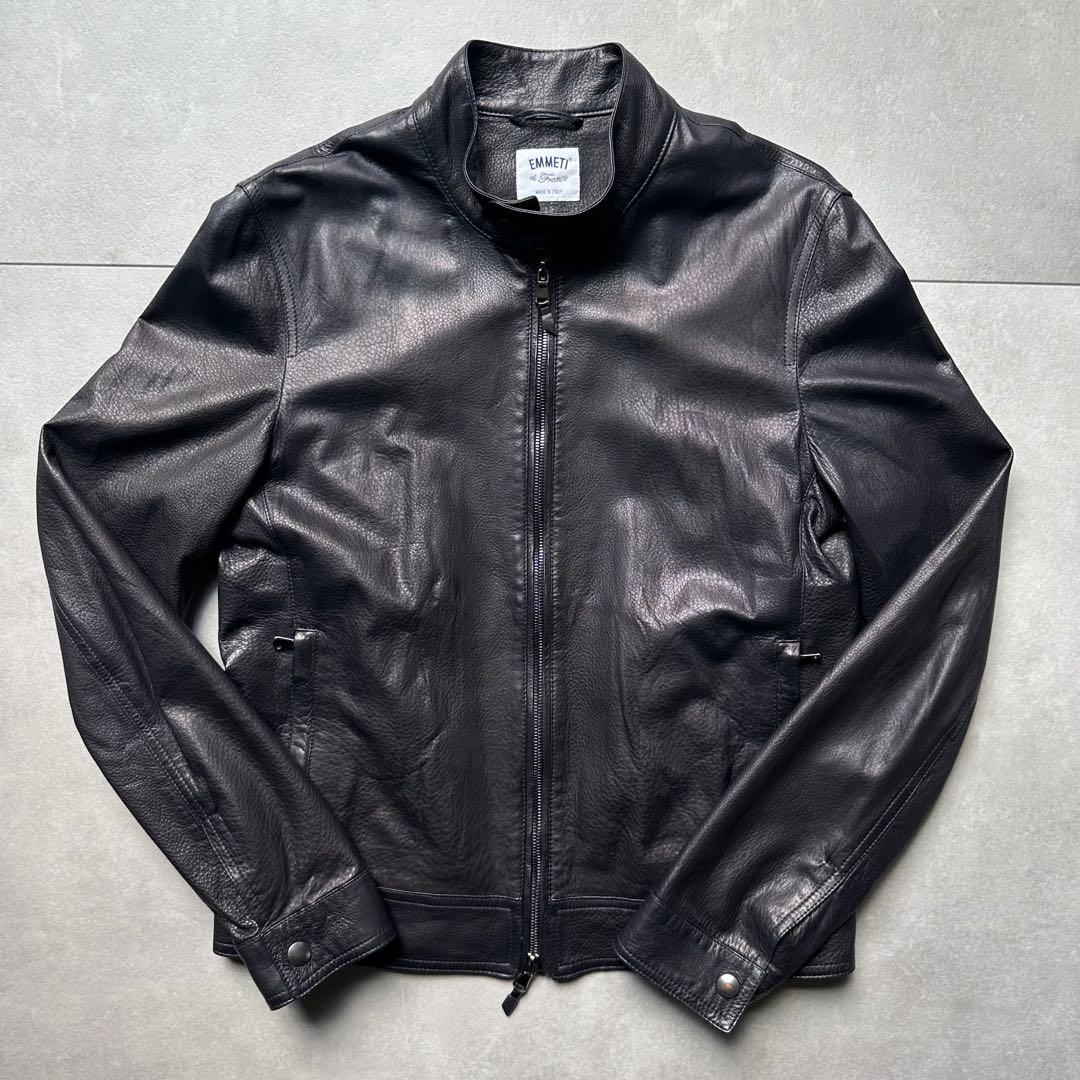 ふ*ん様 極美品 エンメティ ユリ ライダース シングル ラムスキン ダブルジッ