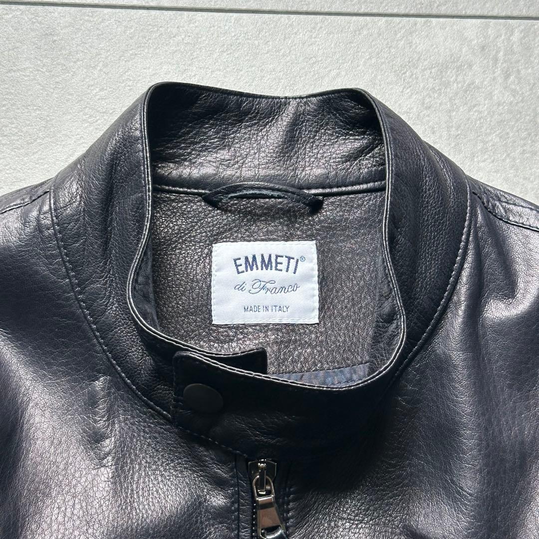 ふ*ん様 極美品 エンメティ ユリ ライダース シングル ラムスキン ダブルジッ