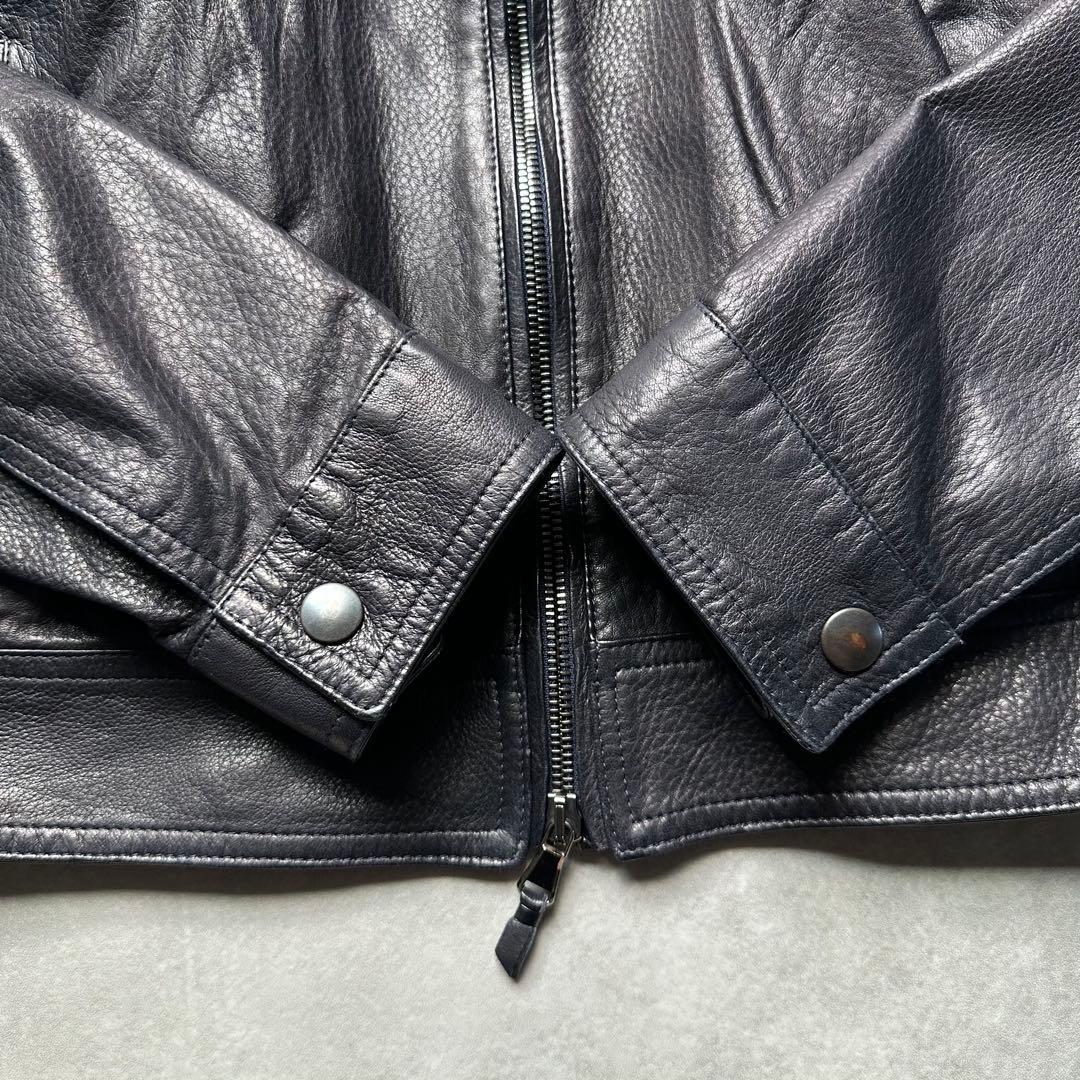 ふ*ん様 極美品 エンメティ ユリ ライダース シングル ラムスキン ダブルジッ