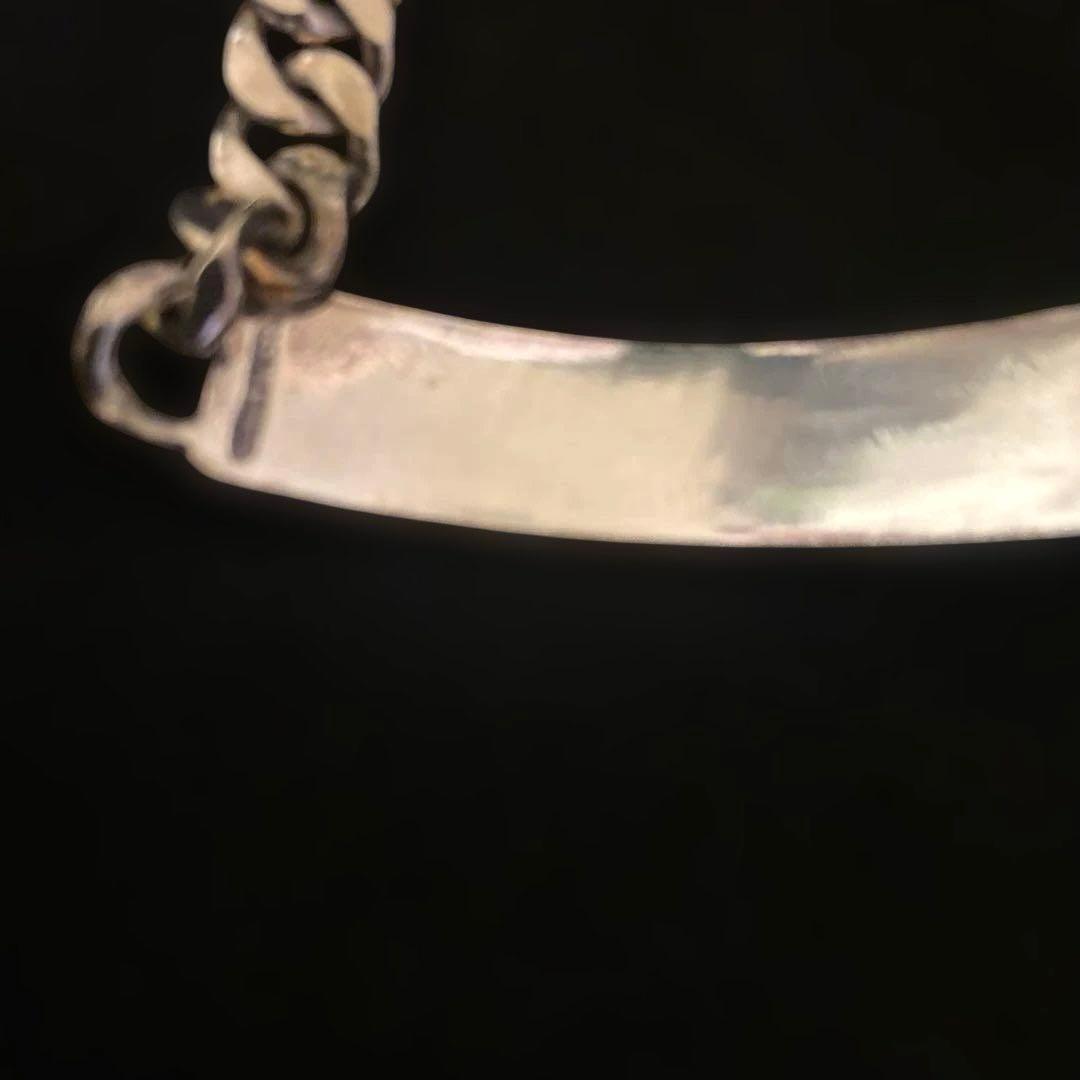 ヴィンテージ IDブレスレット925スターリングシルバーjantiques