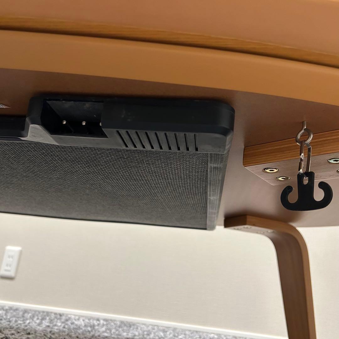 無印良品　テーブル　楕円形こたつ本体　タモ材曲木脚