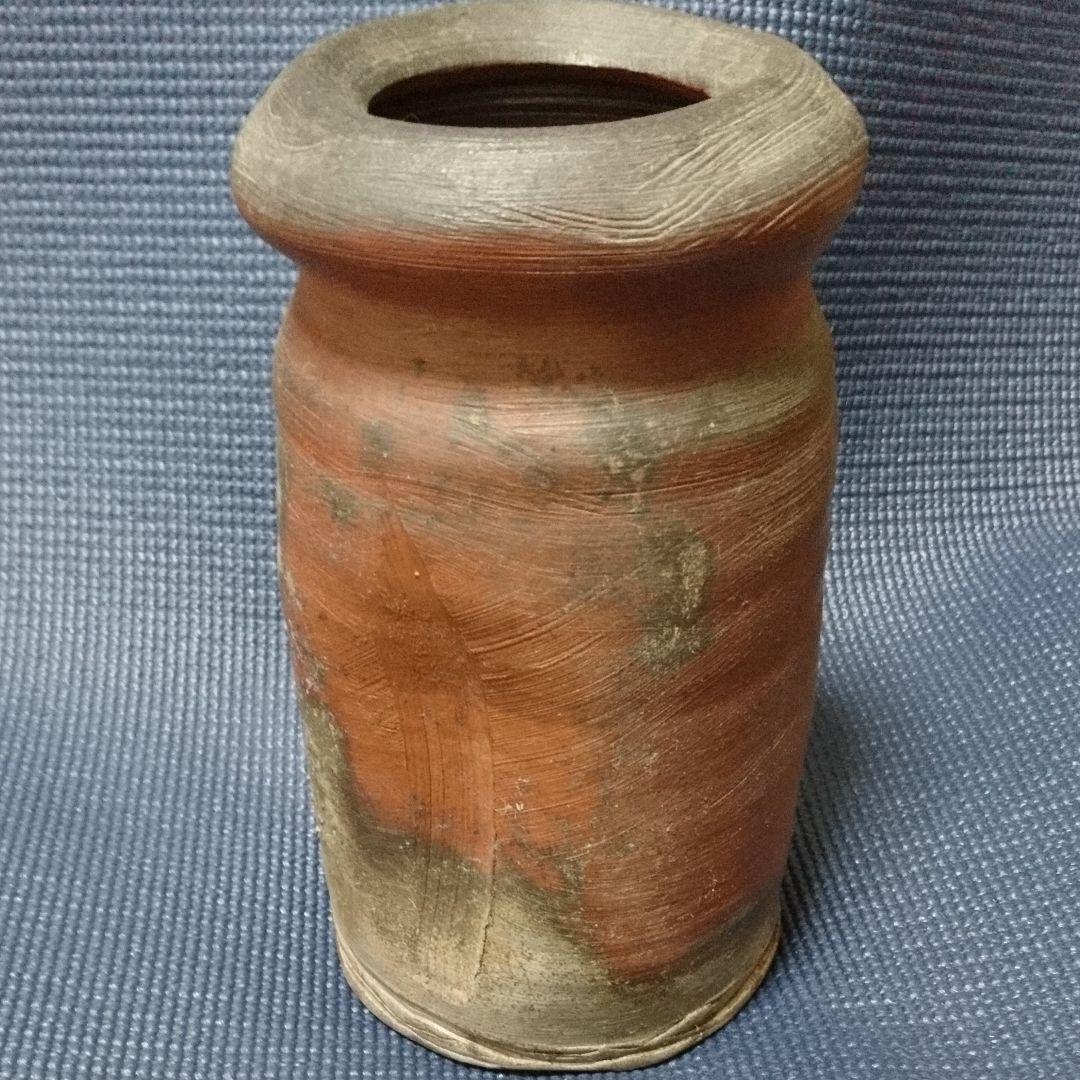 備前焼 作家物花入箱付き