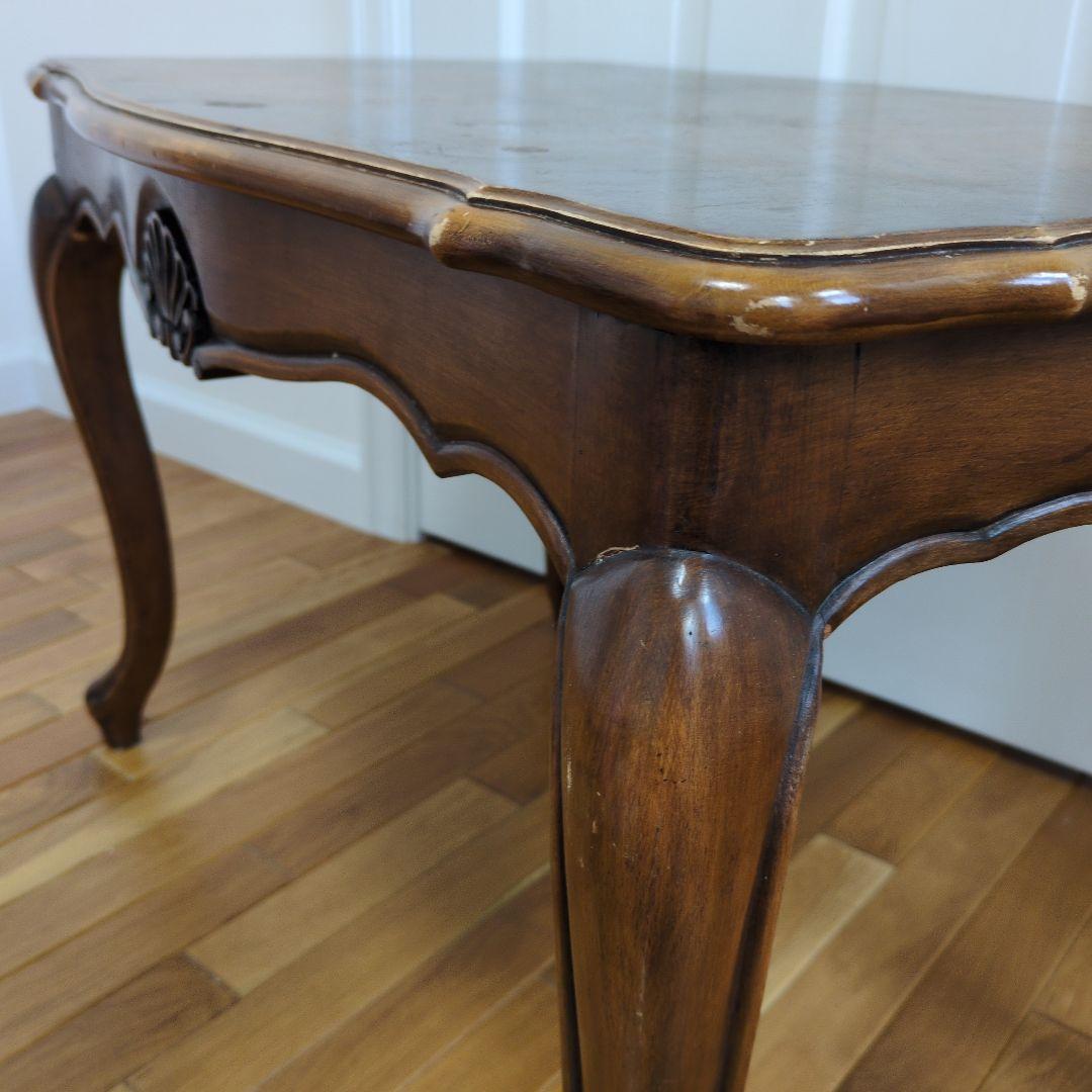 【送料はこちら持ち☆】アンティーク木製クラッシックテーブル　エレガント