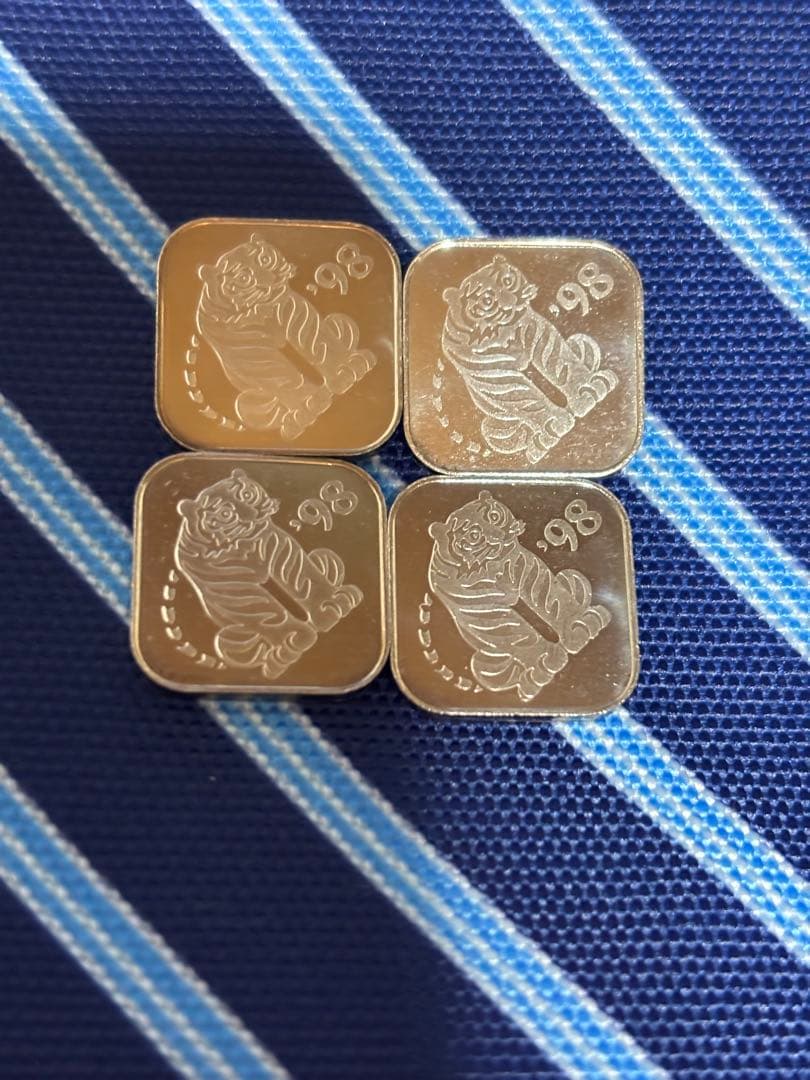 造幣局　純銀メダル　トラ　4枚セット　桜の通り抜け　シルバー