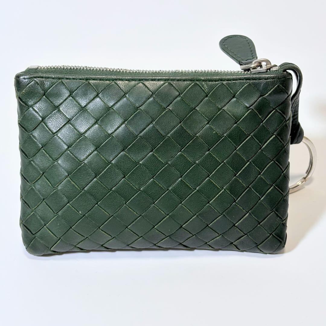 希少 ボッテガヴェネタ ケース キーリング イントレチャート 編み込み