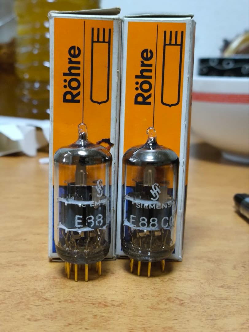Siemens E88CC Grey Shields 真空管 2本セット1961