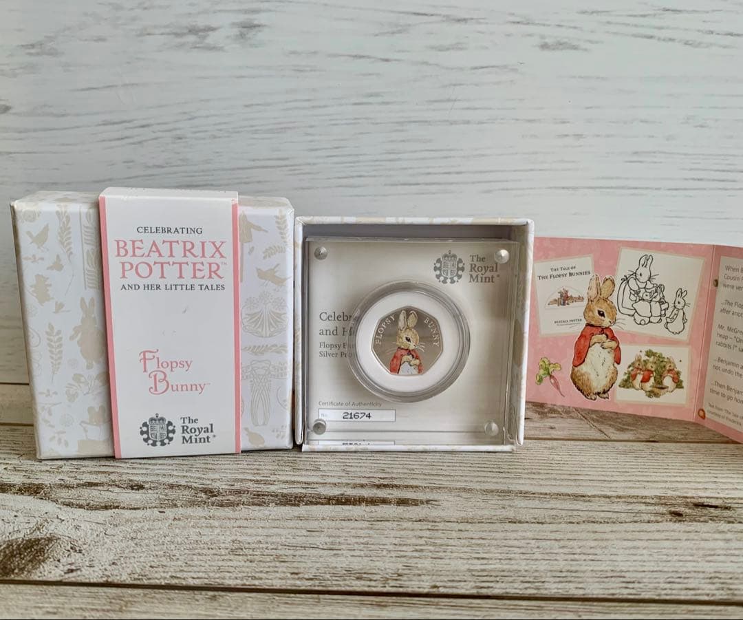 2018年 フロプシー プルーフ銀貨 ビアトリクスポター ピーターラビット
