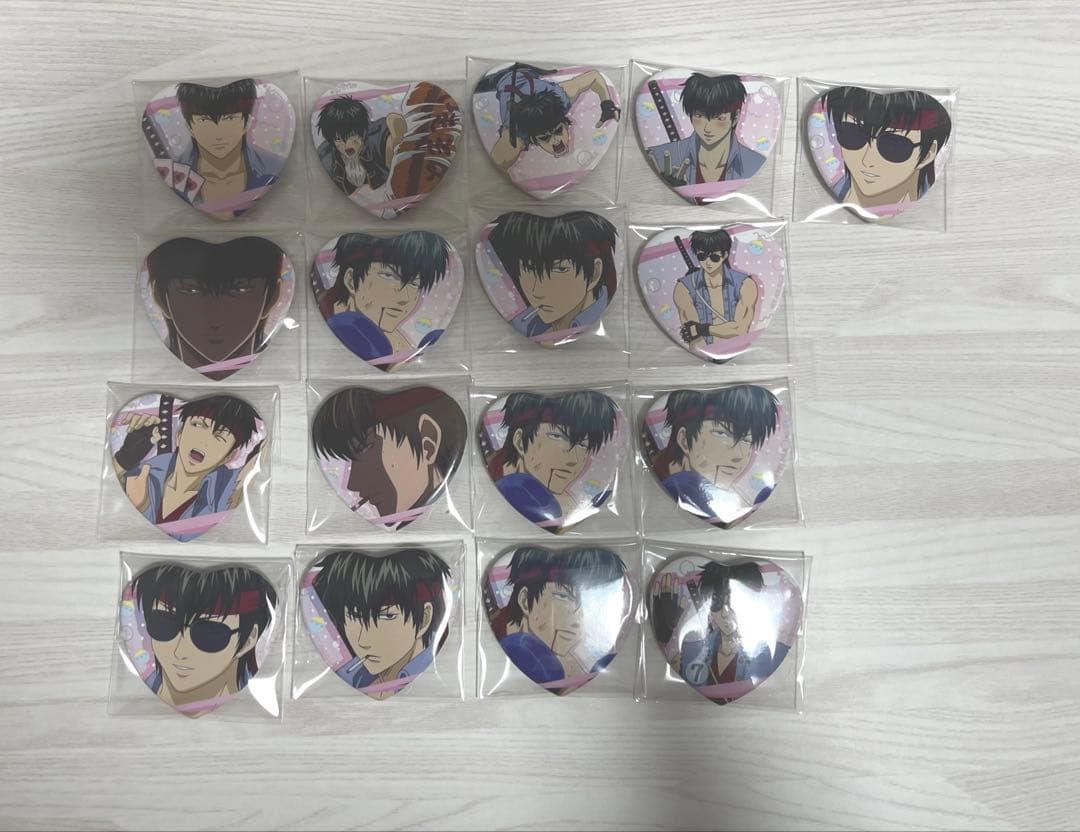 銀魂オンシアター2D 土方十四郎 ハート缶バッジ コンプリートセット+α