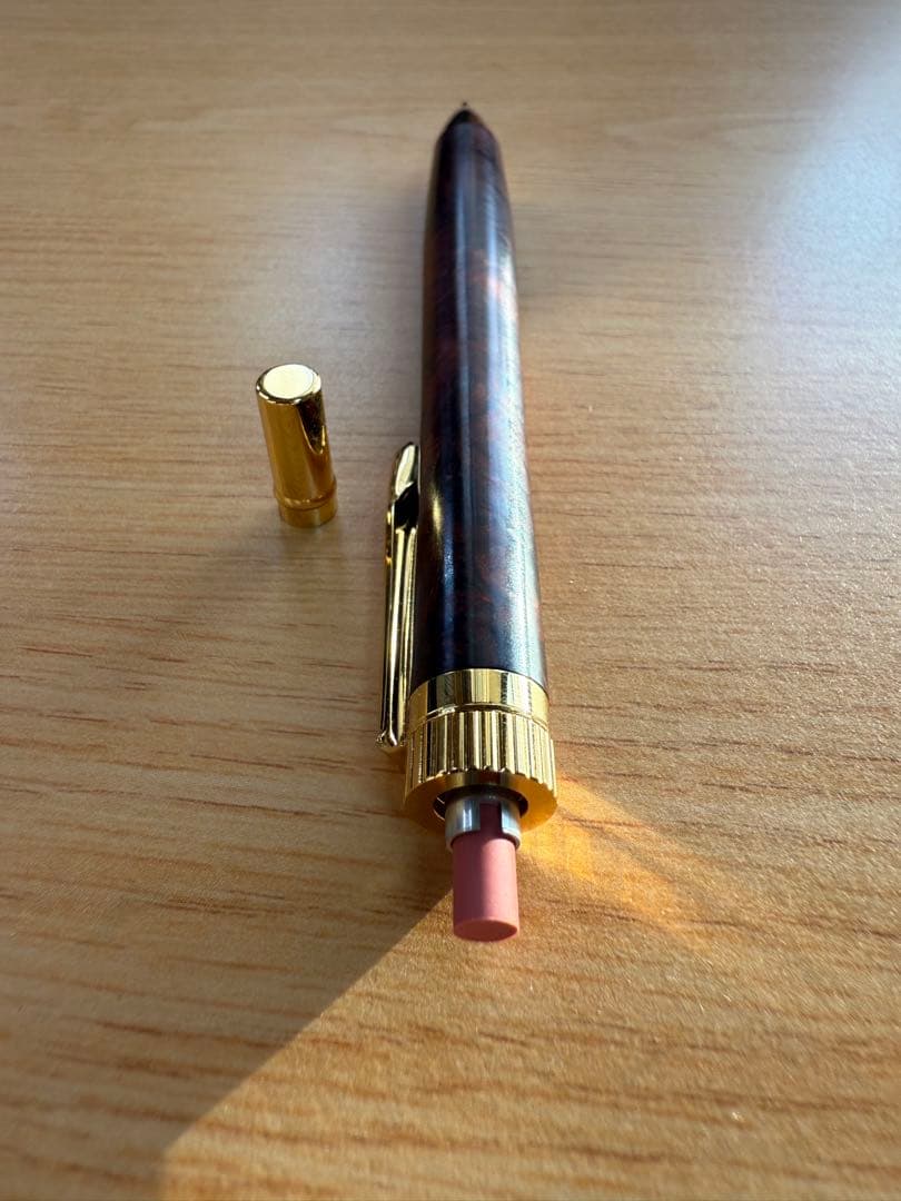 YkU工房 ココボロ瘤杢 木軸シャープペン 0.5mm