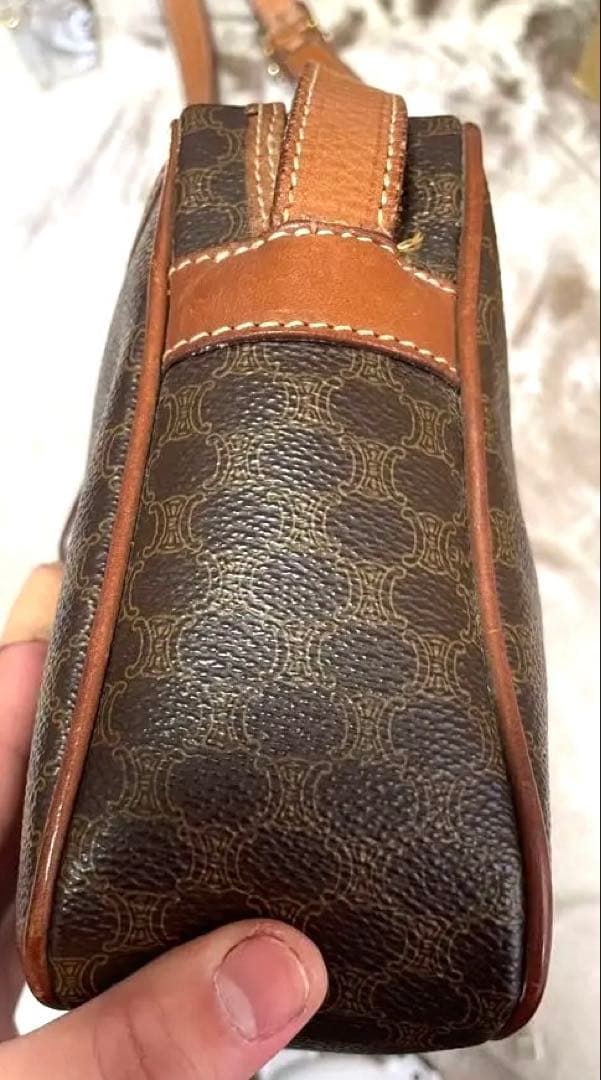 セリーヌ　マカダム柄　ショルダーバッグ　オールドセリーヌ　長財布収納可能