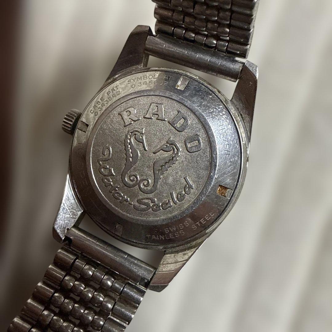 【稼動品】RADO 自動巻き時計 シルバー　GOLDEN HORSE