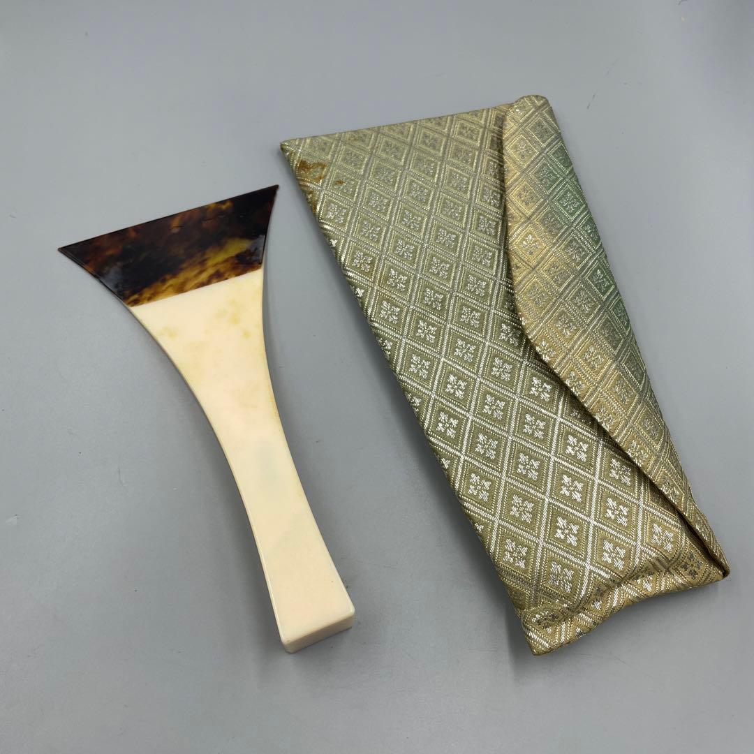 239ヴィンテージ 天然素材　三味線バチ　重さ約114g