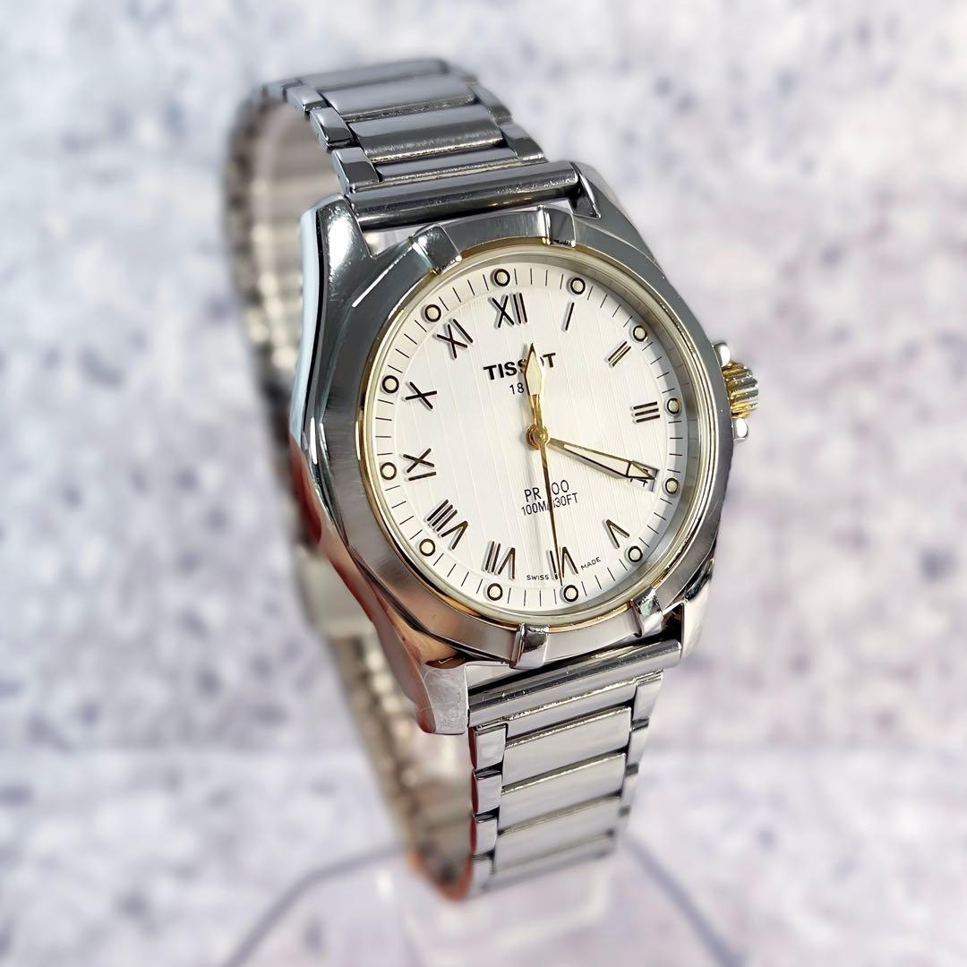 ティソ PR100 替えベルト 稼働 TISSOT シルバー ゴールド クォーツ