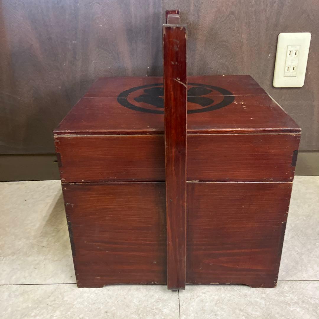 A-3 アンティーク 古道具 時代物 伝統工芸品 木製の小箱 裁縫箱 火鉢台