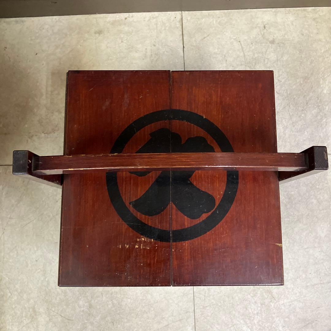 A-3 アンティーク 古道具 時代物 伝統工芸品 木製の小箱 裁縫箱 火鉢台