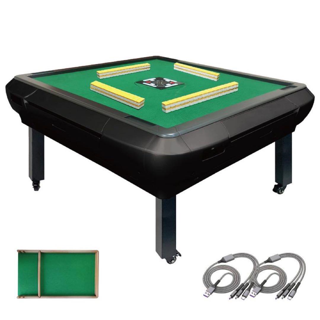 R2146全自動麻雀卓 座卓 ハーフレッグ 麻雀卓 33mm マットブラック