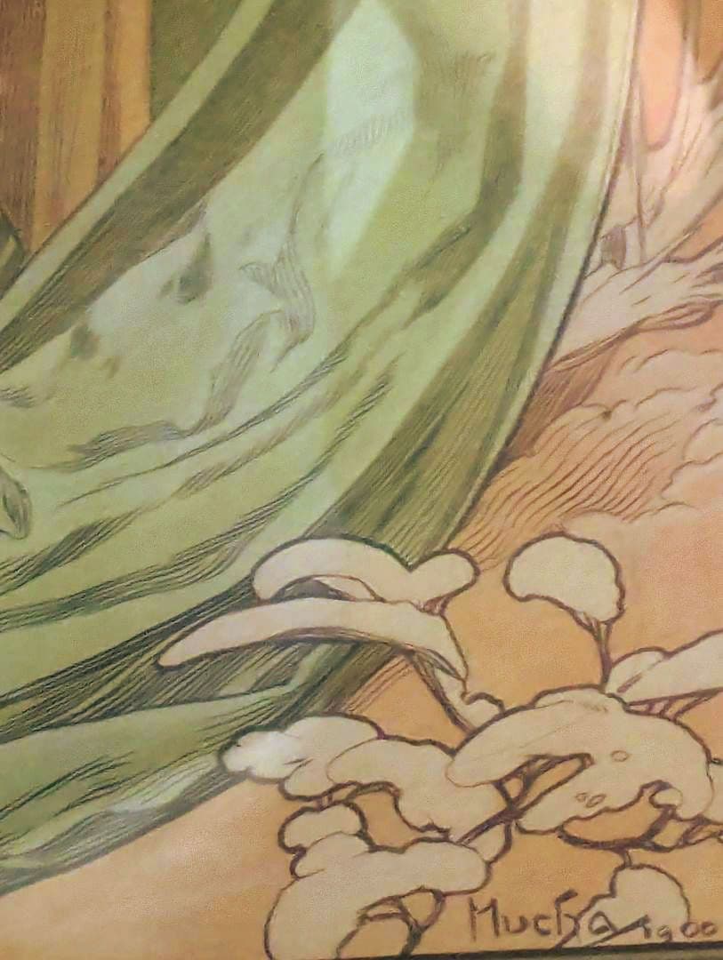 Alphonse Mucha 額縁入りリトグラフ ミッシャ財団監修版