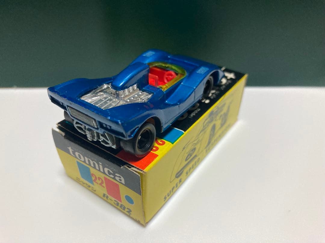 トミカ　No.22-1-1日本製　ニッサン　R-382 青色指定箱　入手難易度A