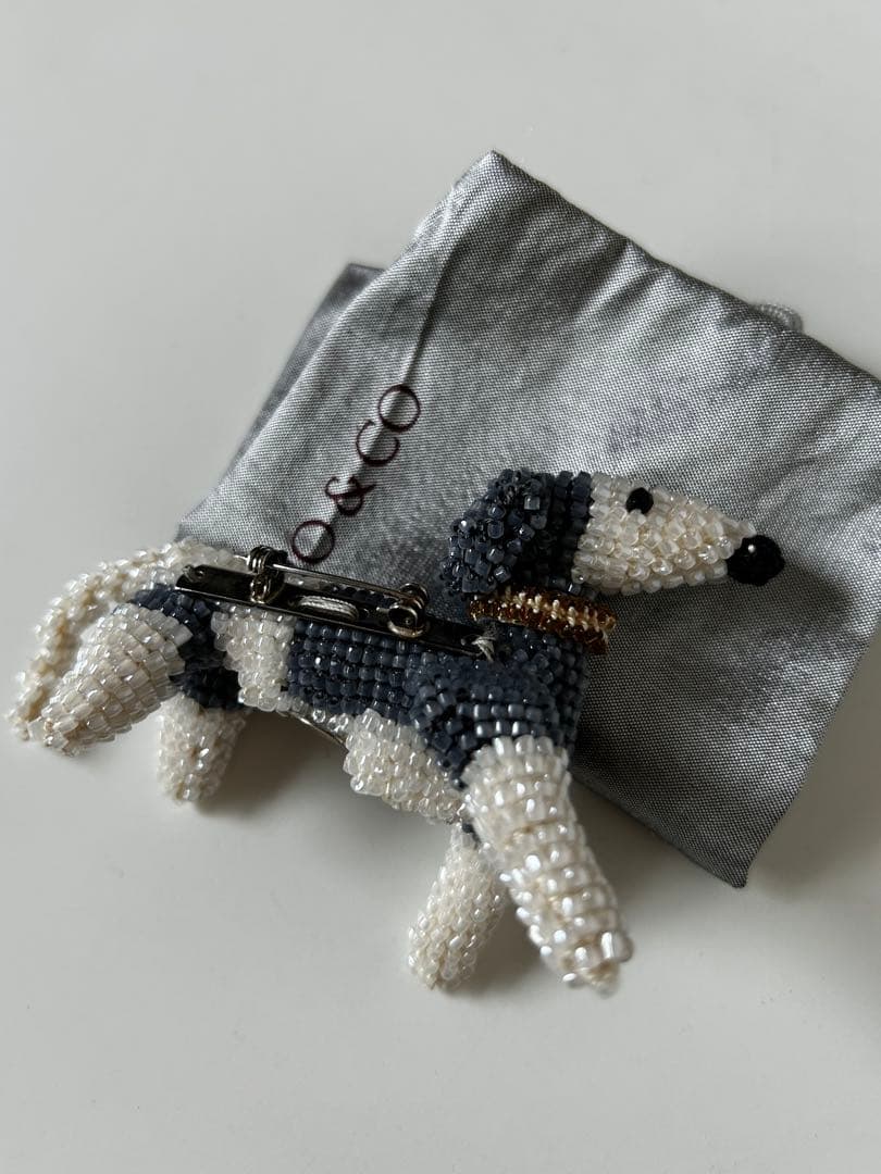 aprosio&coアプロジオ・大型犬ブローチ・未使用品