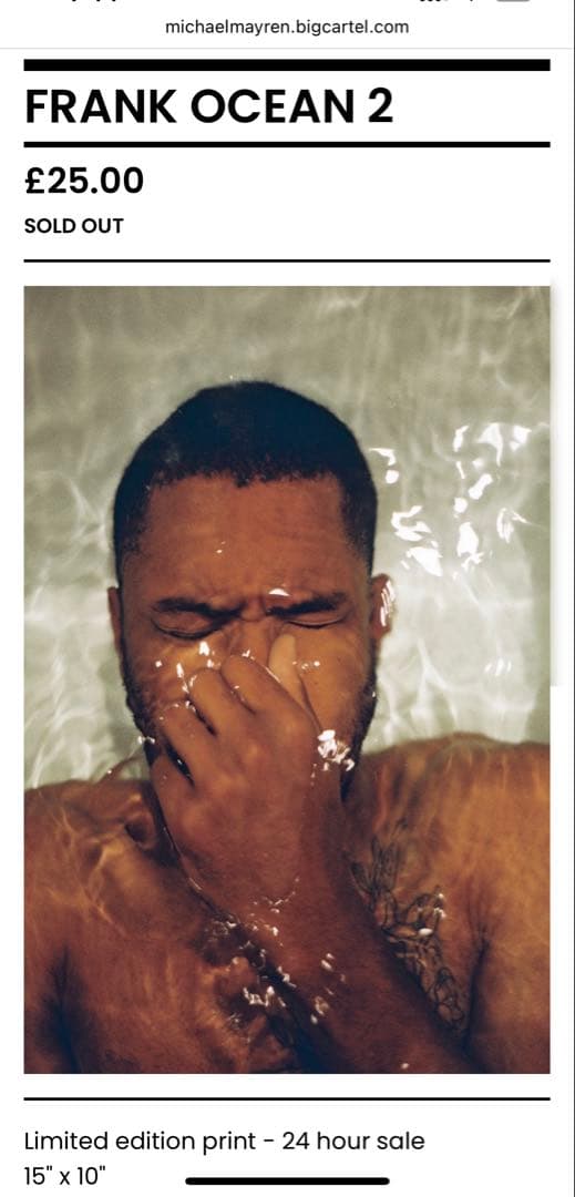 最終価格 Frank Ocean プリント セット Michael Mayren