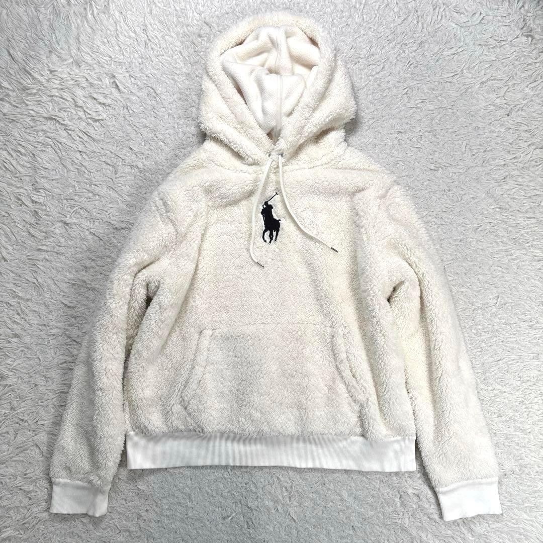 ✨美品・XL✨ラルフローレン　ボアパーカー　プルオーバー　ビッグポニー刺繍　現行