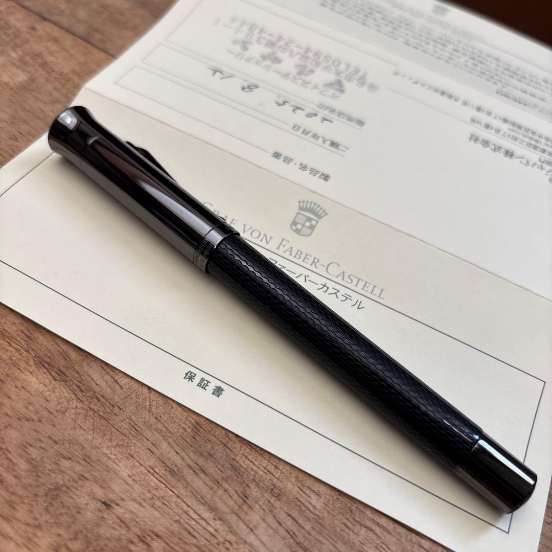 ギロシェブラックエディションローラーボール　グラフ　フォン　ファーバーカステル