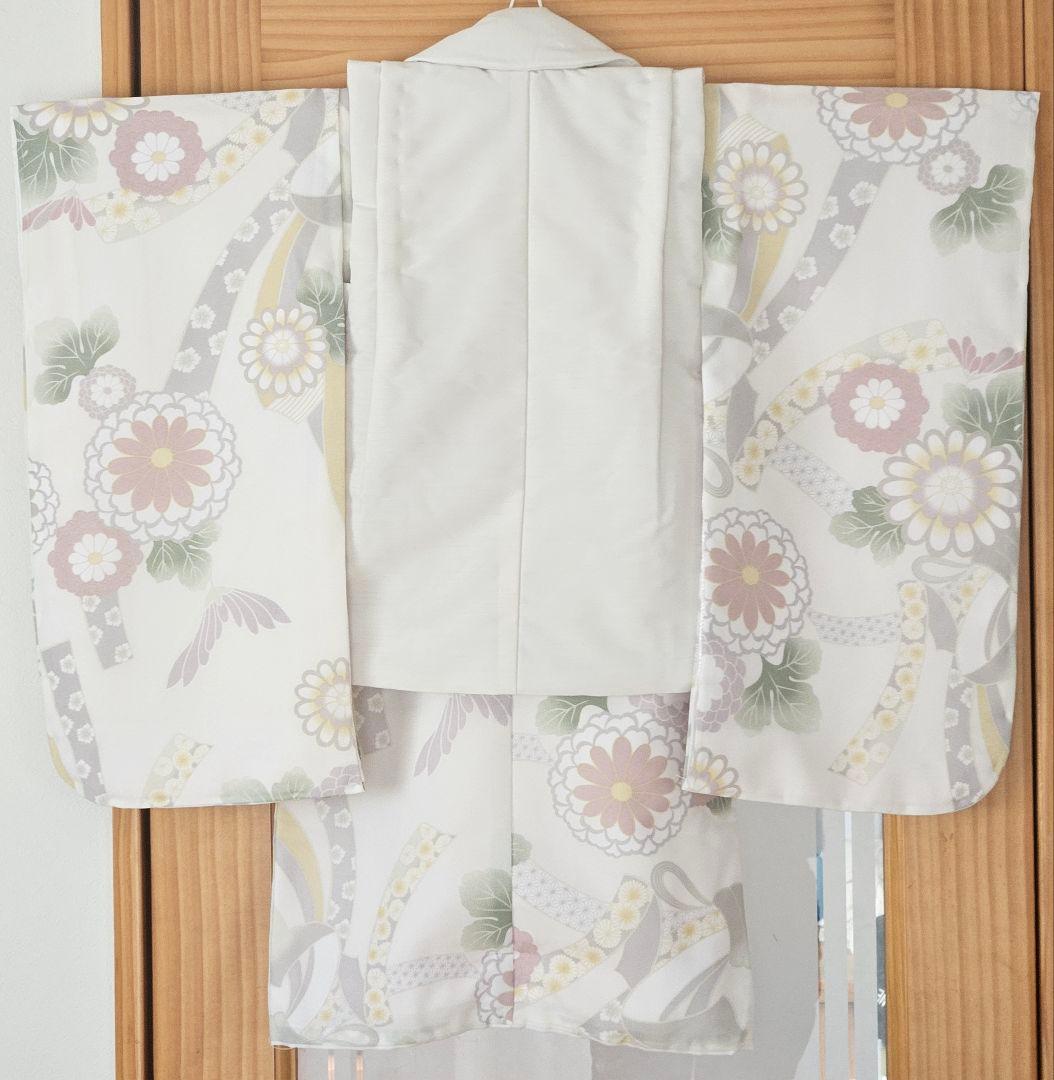 ✨タイムセール✨❀KOHARU❀新品・未使用 ホワイト被布セット 七五三 3歳