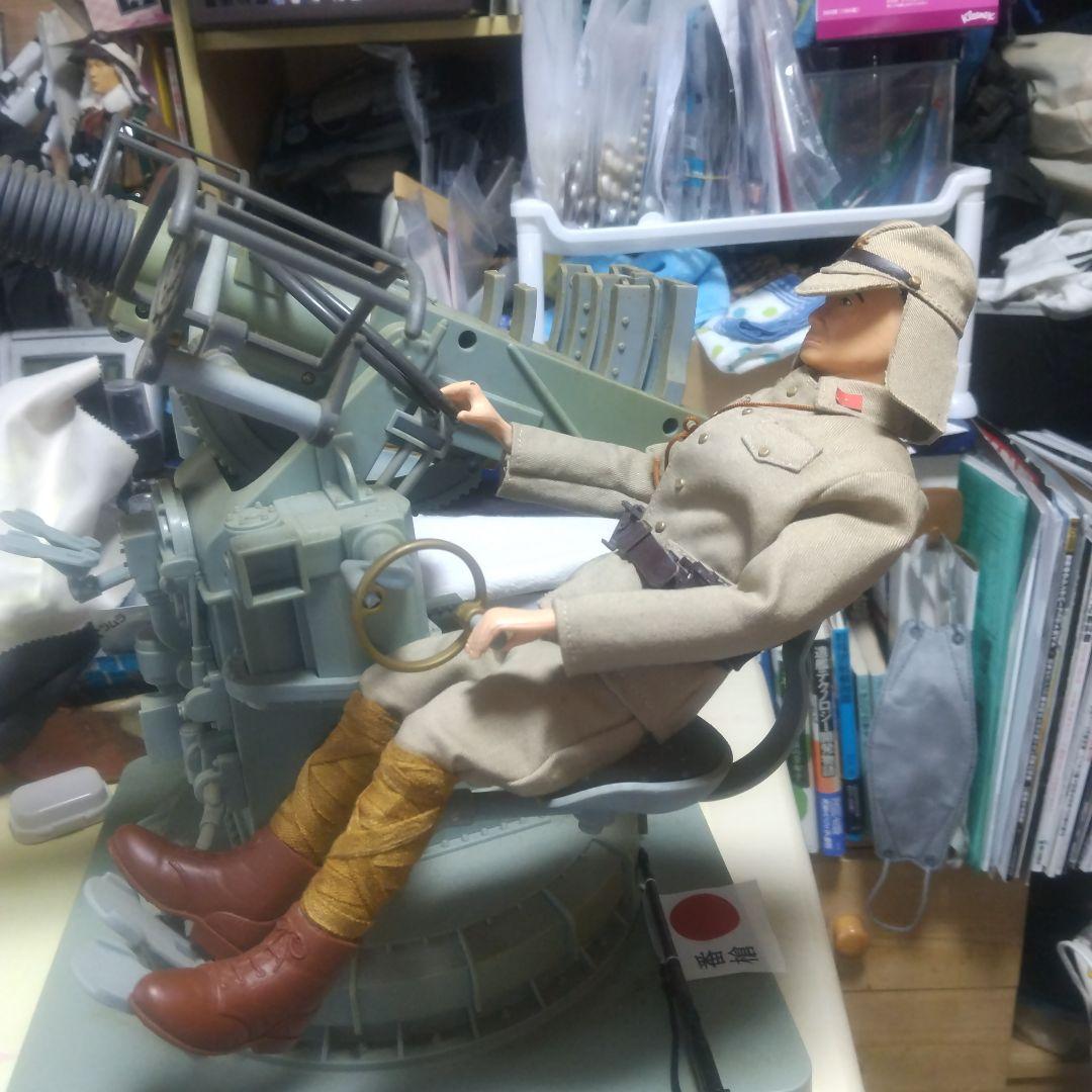 日本対空機関砲(鹵獲ボフォース対空砲)フィギュア 1/6スケール 日本兵付属