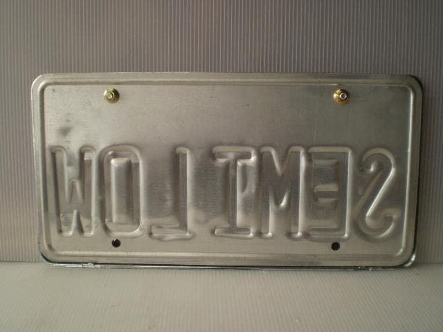 SEMI LOW'カルフォルニアライセンスプレートOld Used'