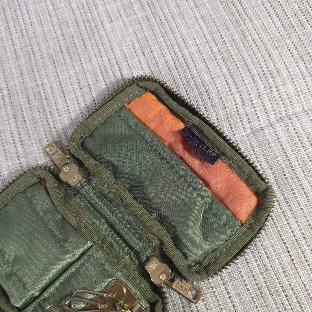 廃盤　人気色　PORTER　ポーター　タンカー　6連　キーケース　セージグリーン