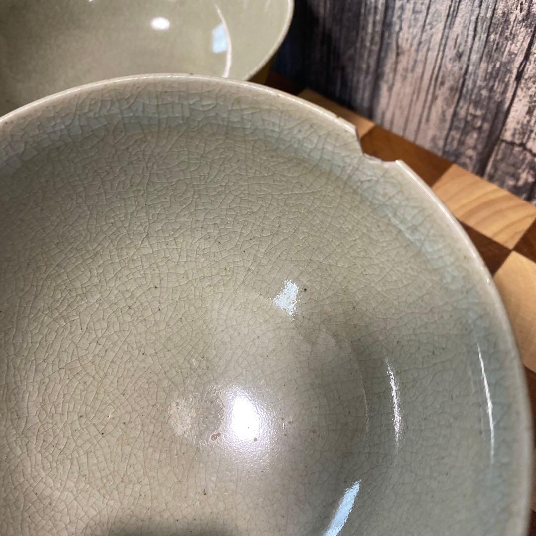 骨董　九谷焼　飯茶碗　二客　陶器　焼物　古物