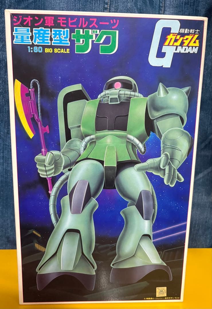 初版品 バンザイマーク　バンダイBANDAI 量産型ザク 1:60 スケール