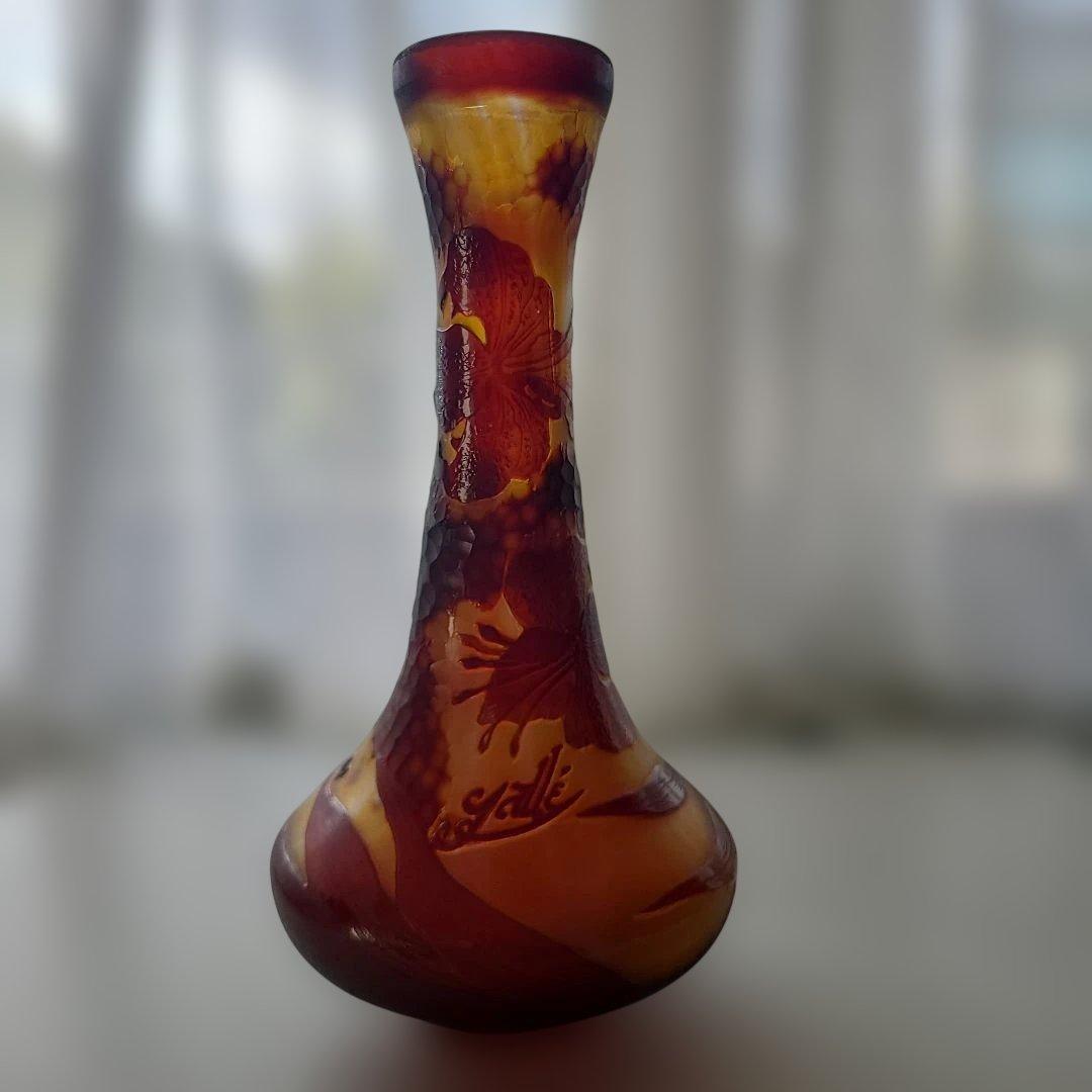 エミール・ガレ「花瓶」アンティーク