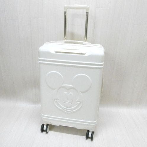 ディズニー スーツケース Mサイズ ジッパータイプ ミッキー ホワイト