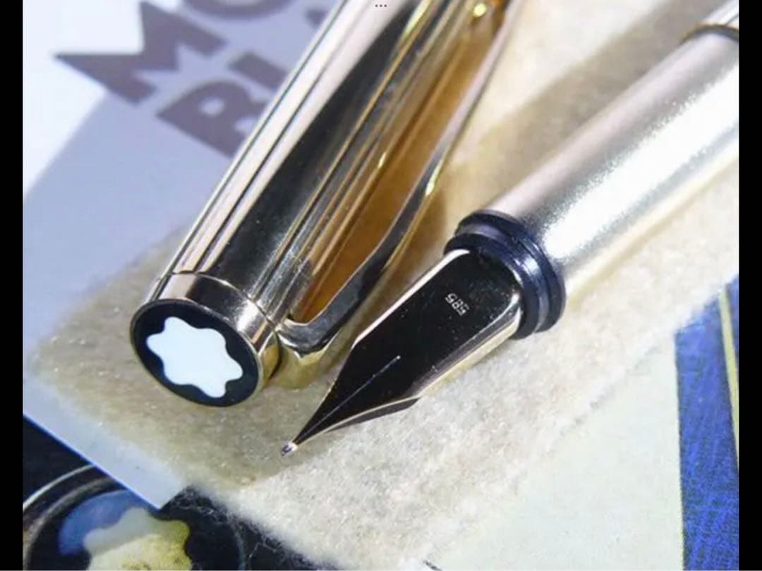 金運を呼ぶ黄金の総金張りの価値の高い逸品！No1147ノブレス★モンブラン美品