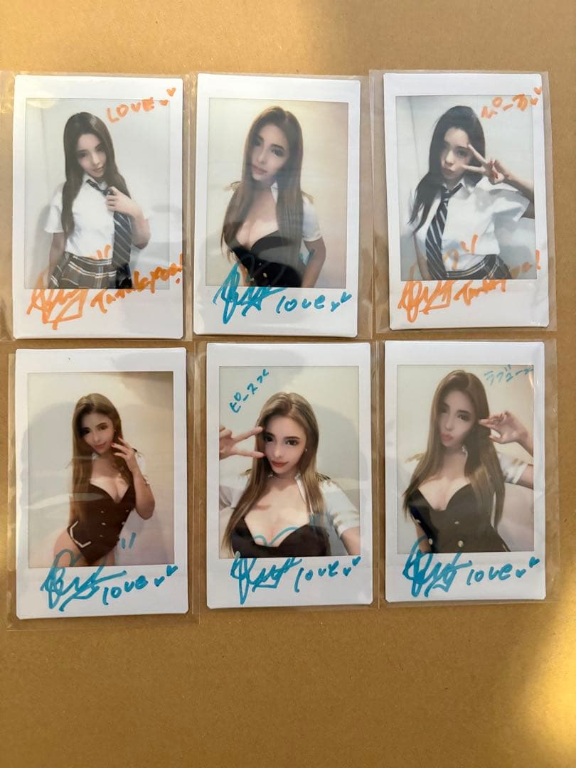 RIONA CYBERJAPANDANCERS サイン入りチェキ6枚組