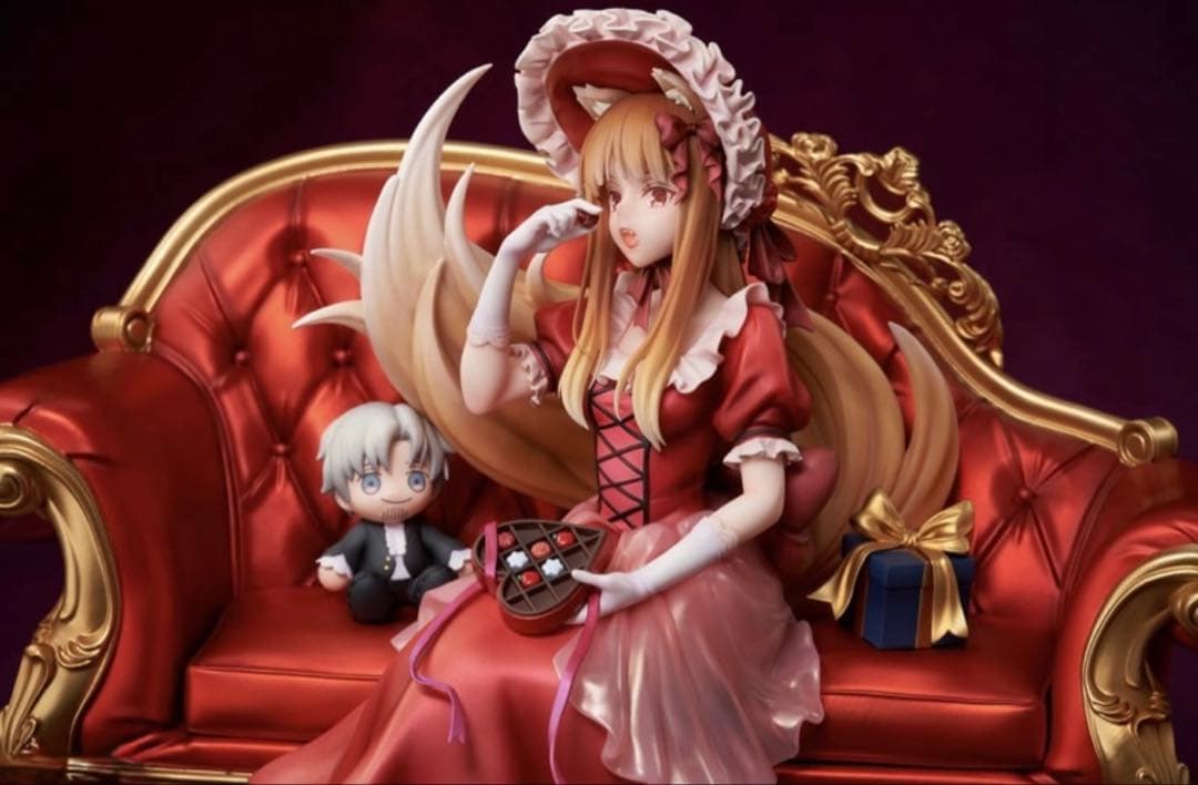 狼と香辛料 ホロ バレンタインVer. 1/7 完成品フィギュア 特典 色紙付き