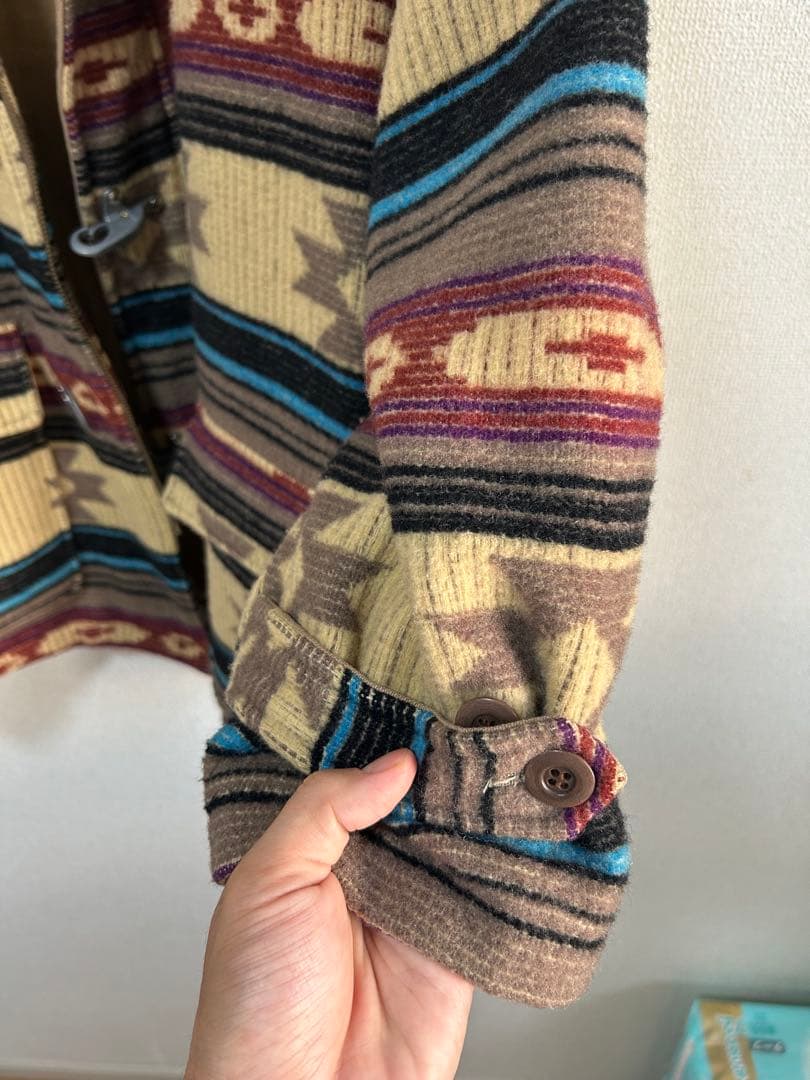 80s CHAPS ファイアーマンジャケット　ネイティブ柄 ラルフローレン