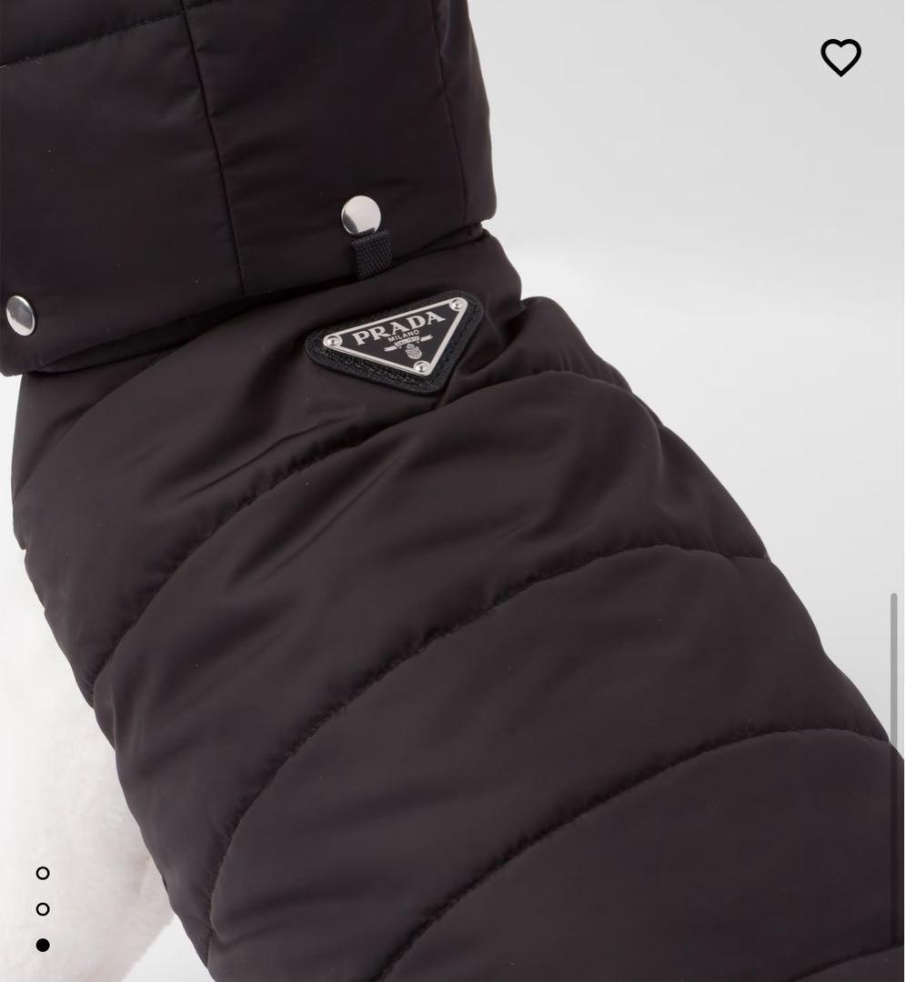 プラダ　犬　パファー ドッグコート Mサイズ　ネイビー