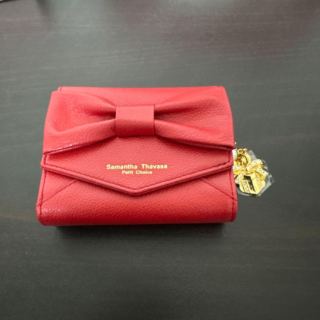 Samantha Thavasa【スペシャルチャーム付き】 ビッグリボン 折財布
