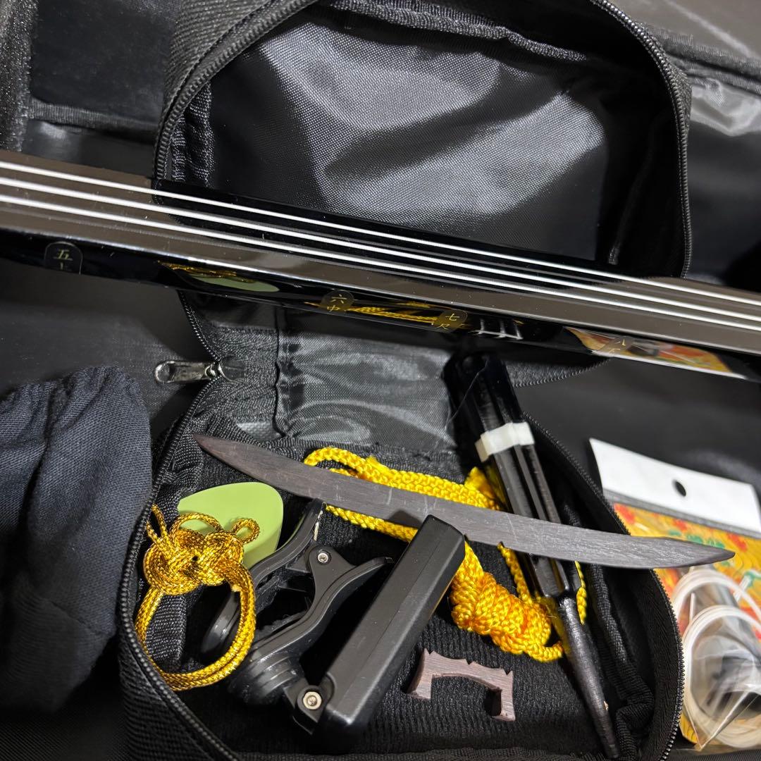 ✨️美品✨️沖縄三線　工四合　初心者　入門者　ソフトケース　合皮