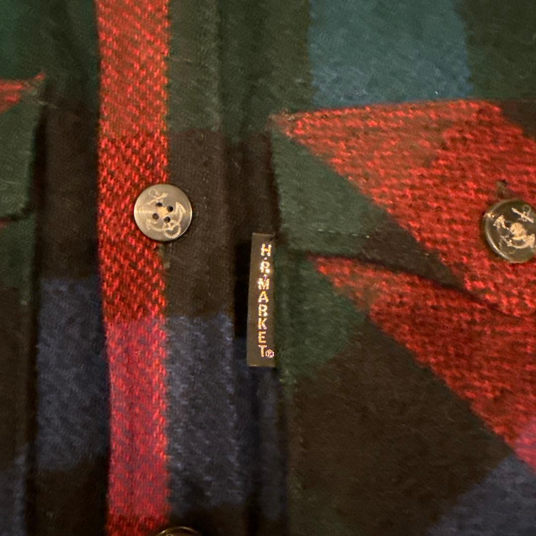 H.R. MARKET ウールチェックジャケット