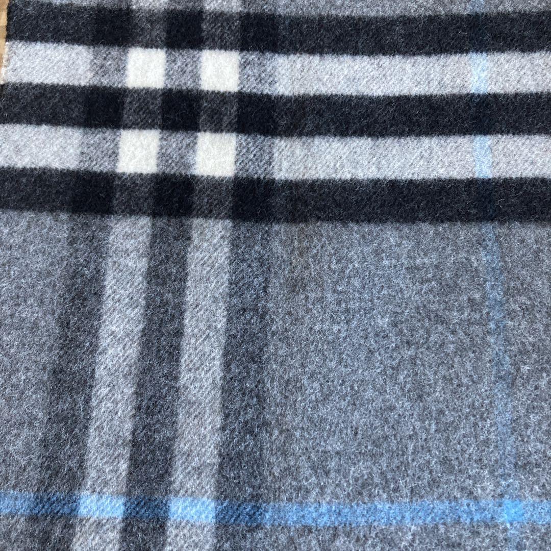 BURBERRY LONDN メリノウール　カシミヤ混　マフラー　ダブルフェイス