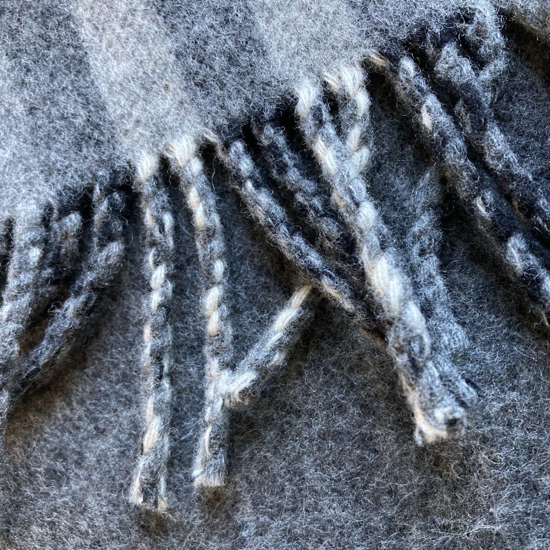 BURBERRY LONDN メリノウール　カシミヤ混　マフラー　ダブルフェイス