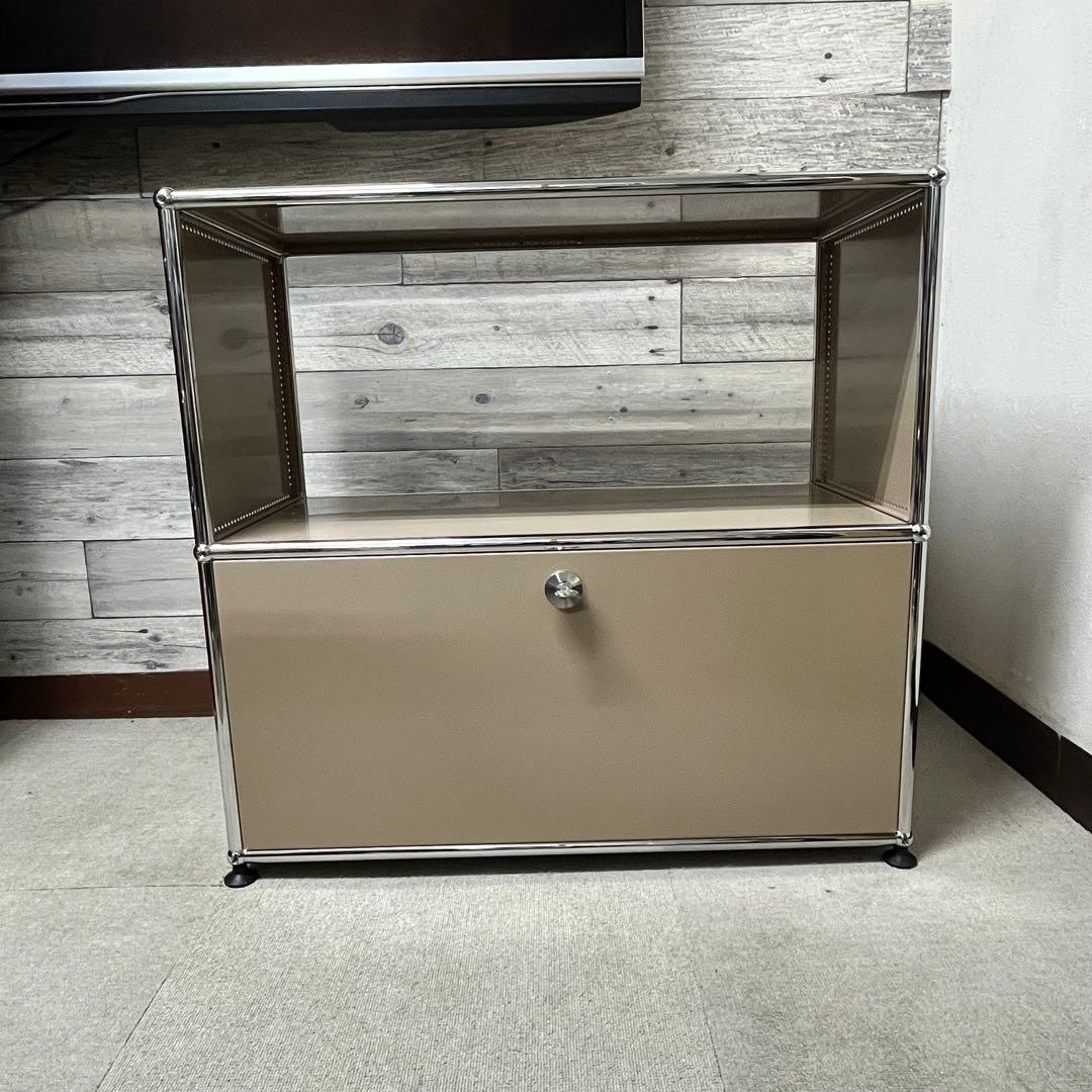 ★ys★USMハラー １列２段 鍵付キャビOP/DD 色：ベージュ