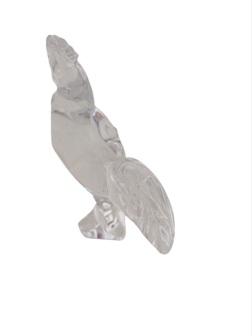 Baccaratバカラ クリスタルガラス とりの置物 箱付き