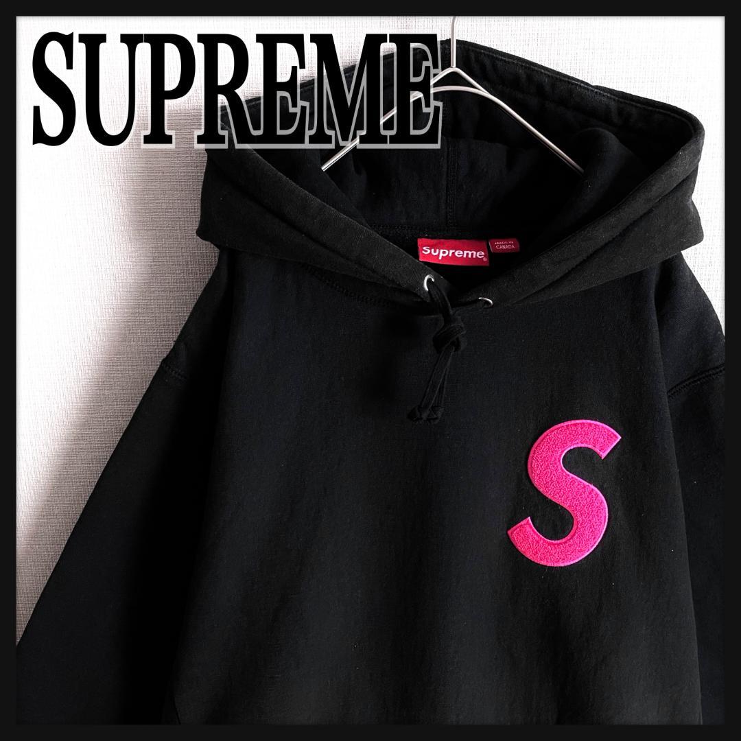 【最高デザイン☆大人気肉厚☆即完売モデル】シュプリーム Sロゴ刺繍パーカー